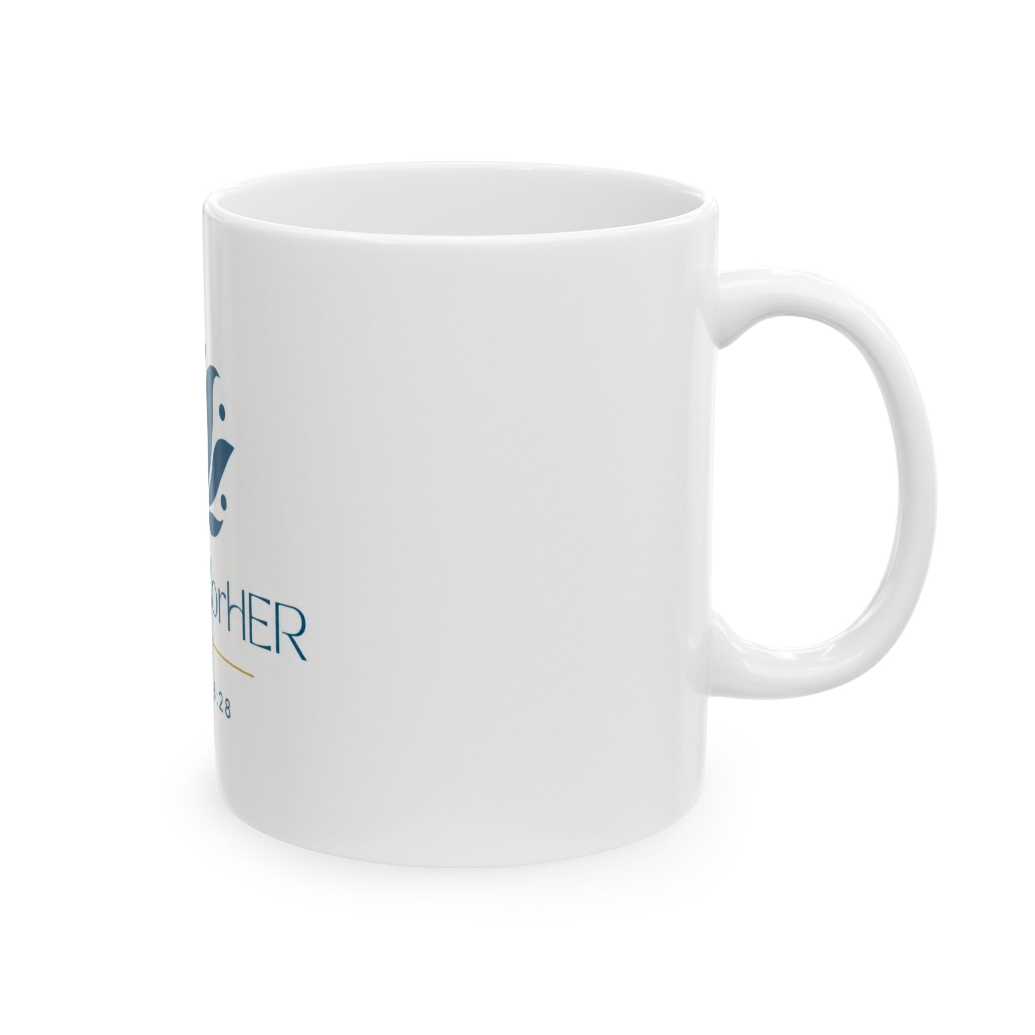 YAHWEHforHER Ceramic Mug – Inspirational Christian Gift with Romans 8:28